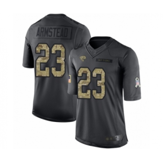 Youth Jacksonville Jaguars #23 Ryquell Armstead Limited Black 2016 Salute to Service Football Jersey - Ujersey