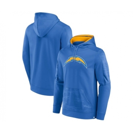 Men's Los Angeles Chargers Blue On The Ball Pullover Hoodie - Ujersey