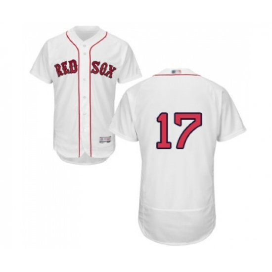 Men's Boston Red Sox #17 Nathan Eovaldi White Home Flex Base Authentic Collection Baseball Jersey - Ujersey
