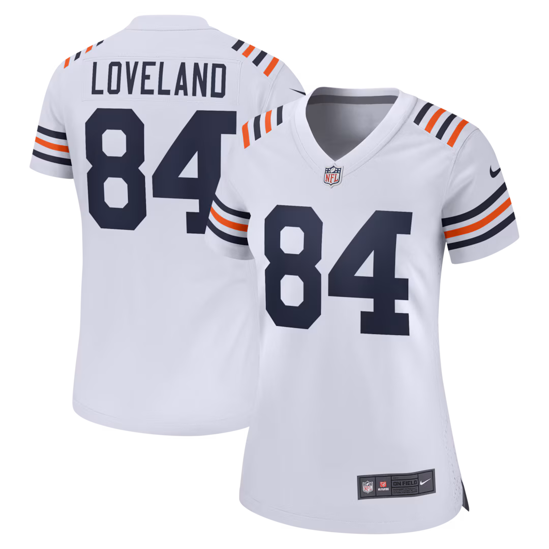 Women's Chicago Bears Colston Loveland Nike White Alternate Game Jersey - U-jersey