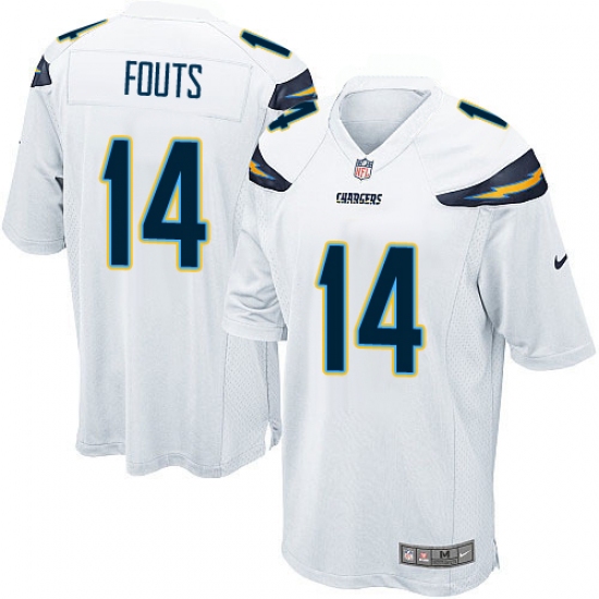 Men's Nike Los Angeles Chargers #14 Dan Fouts Game White NFL Jersey - Ujersey