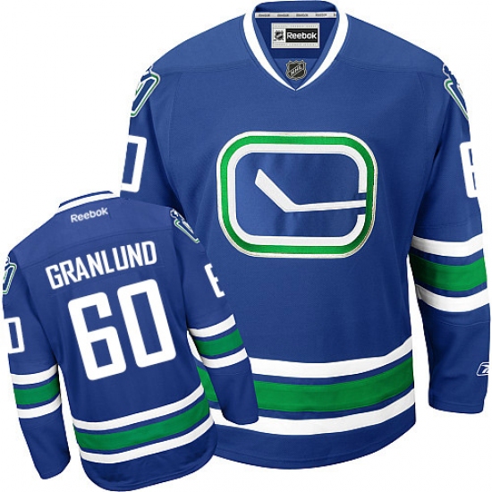 Youth Reebok Vancouver Canucks #60 Markus Granlund Premier Royal Blue Third NHL Jersey - Ujersey