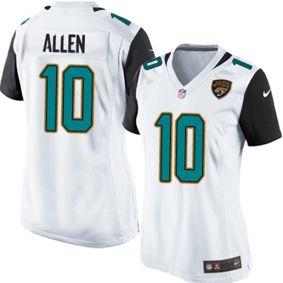 Women's Nike Jacksonville Jaguars #10 Brandon Allen Game White NFL Jersey - Ujersey