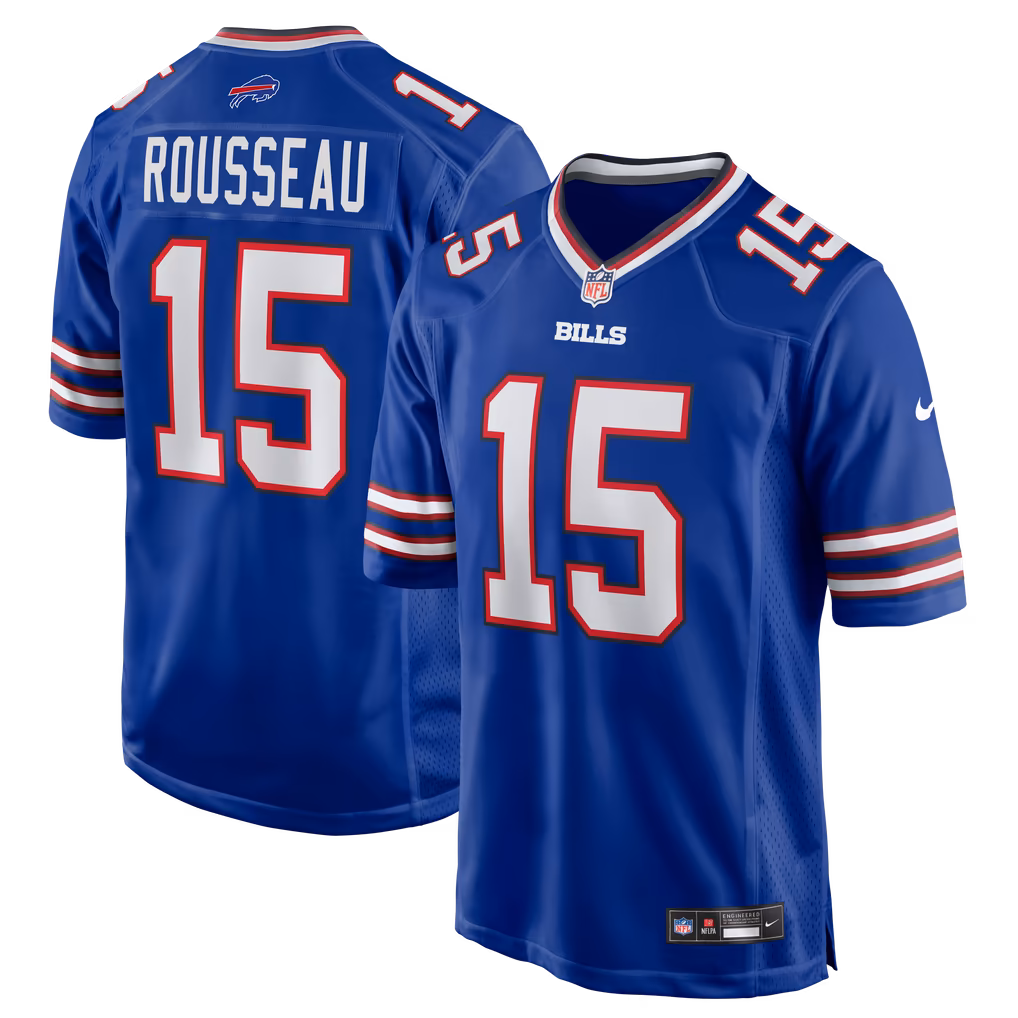 Men's Buffalo Bills Gregory Rousseau Nike Royal Team Game Jersey - Ujersey