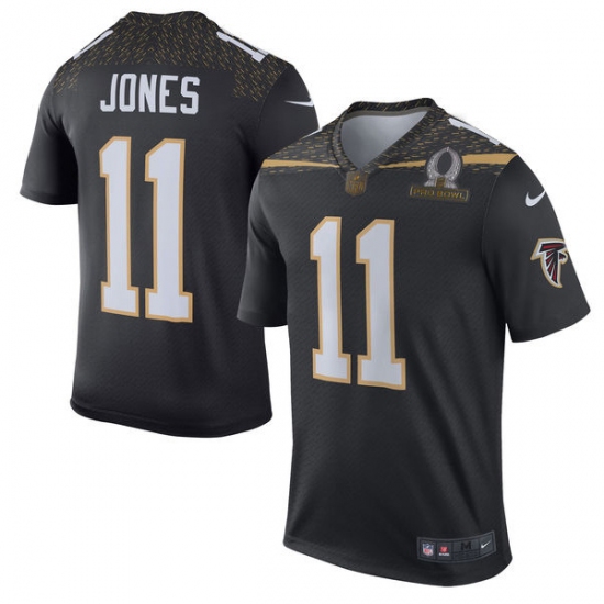 Men's Nike Atlanta Falcons #11 Julio Jones Elite Black Team Irvin 2016 Pro Bowl NFL Jersey - Ujersey