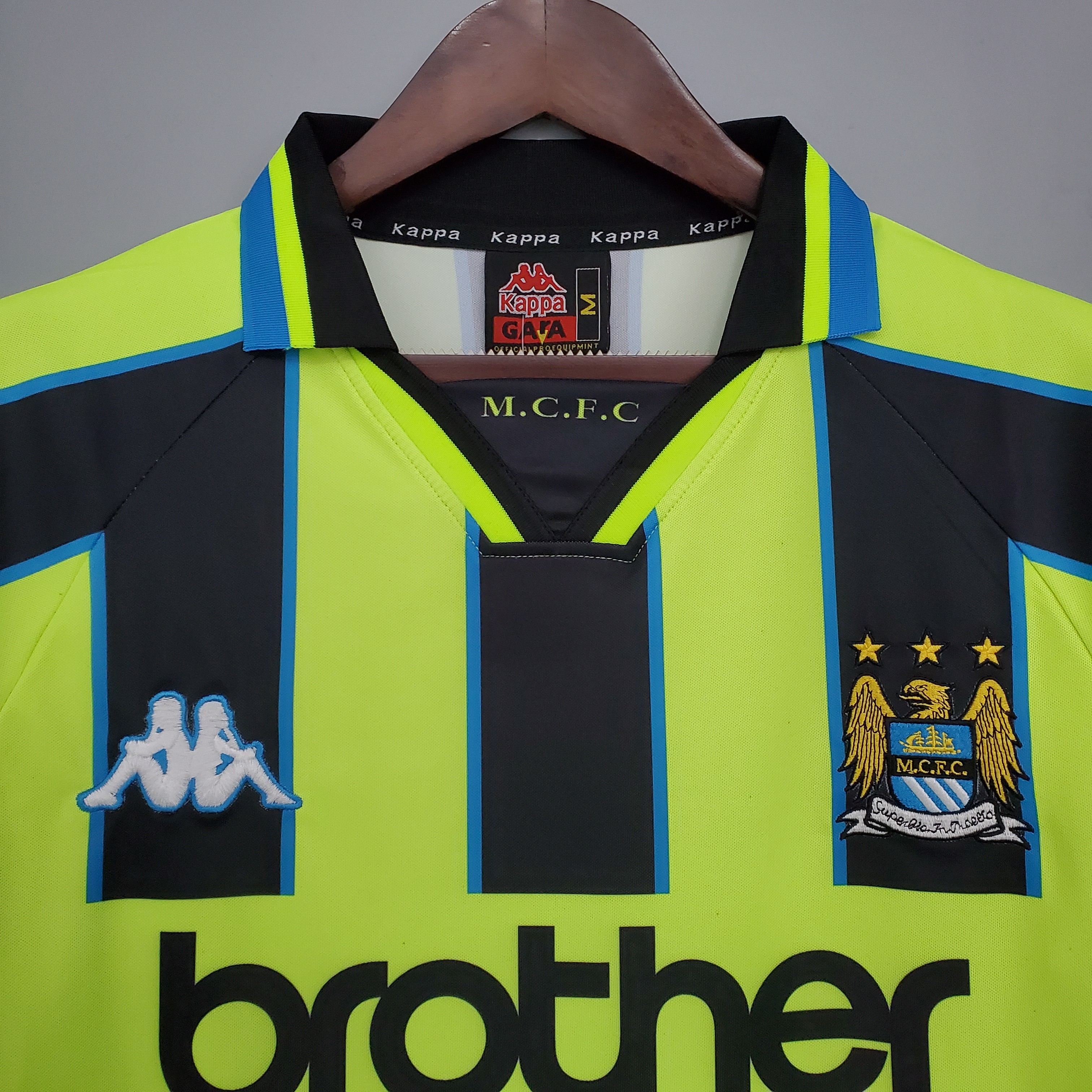 Manchester City Retro Away Football Jersey Shirt 1998/99 - U-jersey