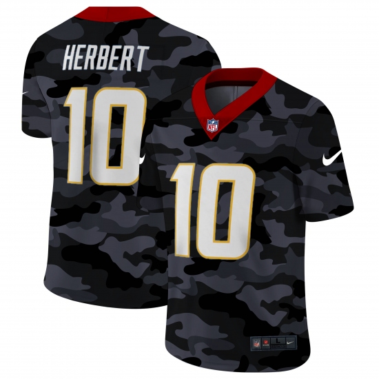 Men's Los Angeles Chargers #10 Justin Herbert Camo 2020 Nike Limited Jersey - Ujersey