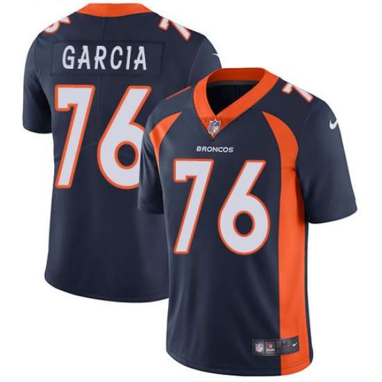 Youth Nike Denver Broncos #76 Max Garcia Navy Blue Alternate Vapor Untouchable Limited Player NFL Jersey