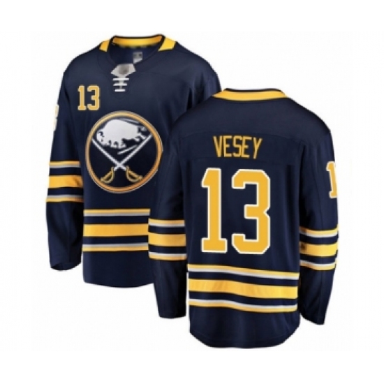 Youth Buffalo Sabres #13 Jimmy Vesey Fanatics Branded Navy Blue Home Breakaway Hockey Jersey - Ujersey