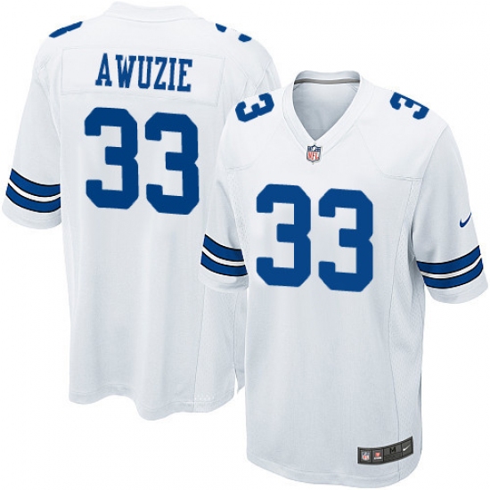 Men's Nike Dallas Cowboys #33 Chidobe Awuzie Game White NFL Jersey - Ujersey