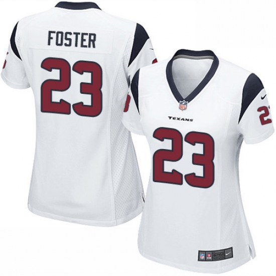 Women's Nike Houston Texans #23 Arian Foster Game White NFL Jersey - Ujersey