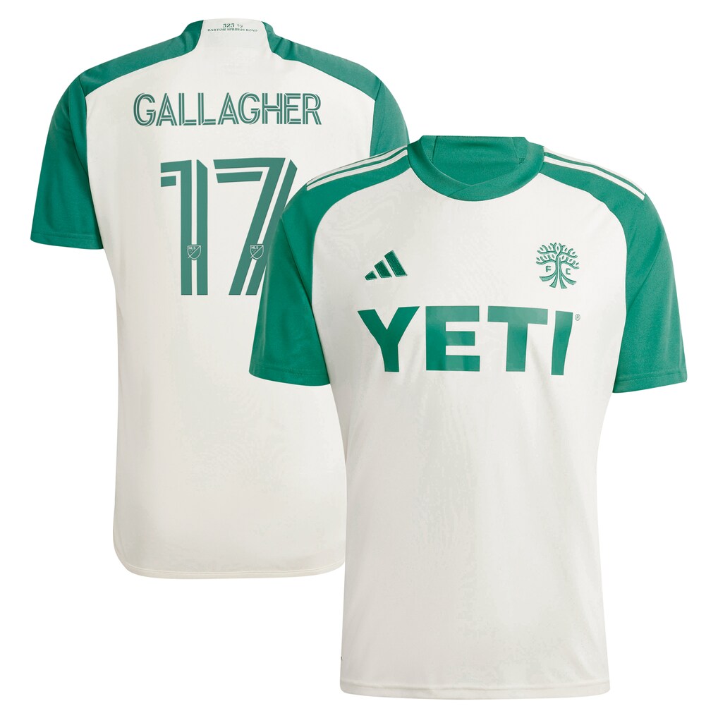 Men's Austin FC Jon Gallagher adidas Tan 2024 The Armadillo Kit Replica Player Jersey - Ujersey