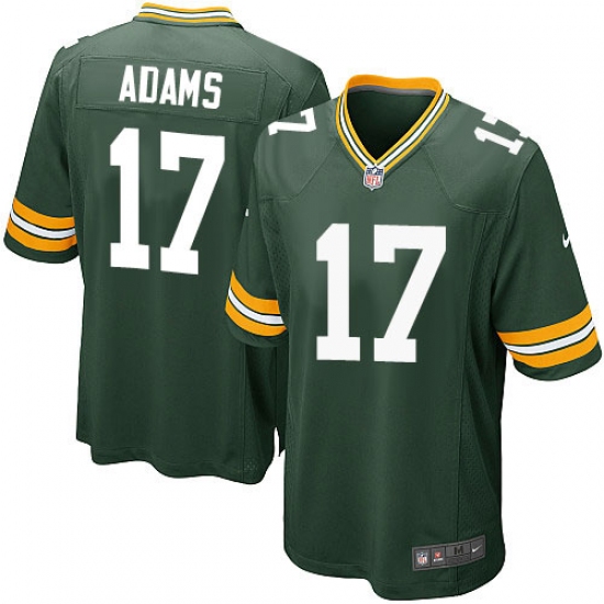 Men's Nike Green Bay Packers #17 Davante Adams Game Green Team Color NFL Jersey - Ujersey