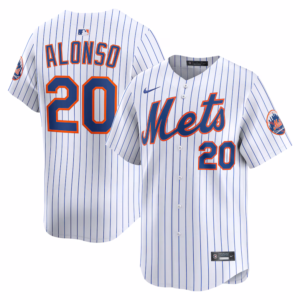 Men's New York Mets Pete Alonso Nike White Home Limited Jersey - Ujersey
