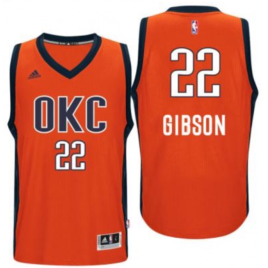 Men's Oklahoma City Thunder #22 Taj Gibson adidas Orange Player Swingman Jersey - Ujersey