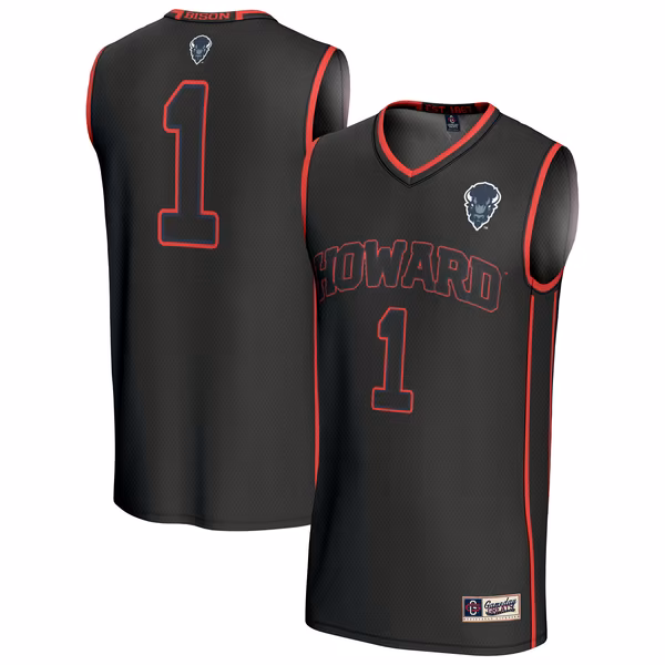 Youth GameDay Greats Black Howard Bison Lightweight Collegiate Basketball Fashion Jersey - U-jersey