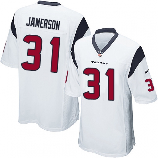 Men's Nike Houston Texans #31 Natrell Jamerson Game White NFL Jersey - Ujersey
