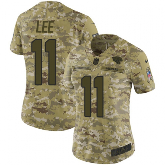 Women's Nike Jacksonville Jaguars #11 Marqise Lee Limited Camo 2018 Salute to Service NFL Jersey - Ujersey