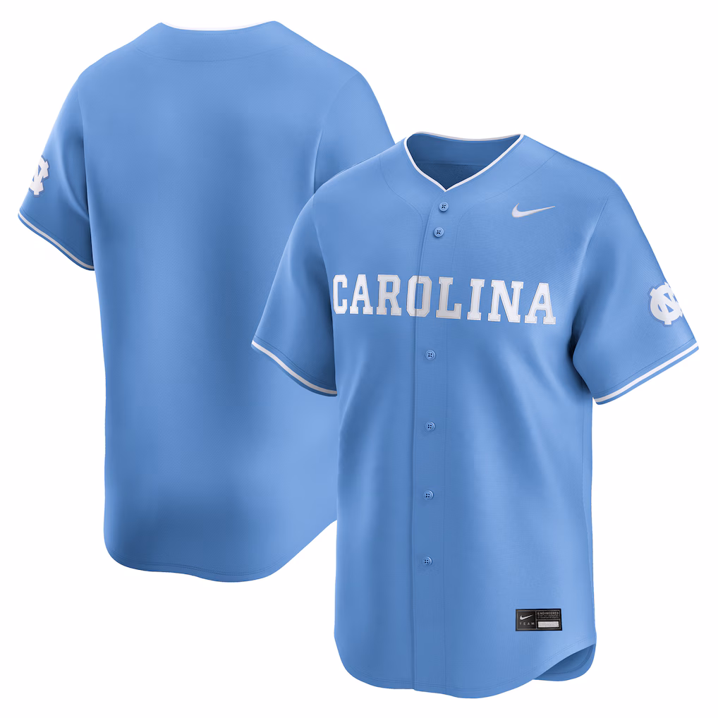 Men's Nike Carolina Blue North Carolina Tar Heels Baseball Limited Jersey