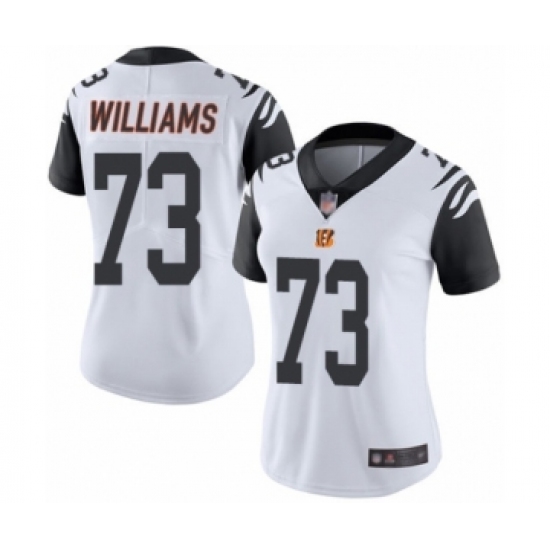 Women's Cincinnati Bengals #73 Jonah Williams Limited White Rush Vapor Untouchable Football Jersey - Ujersey