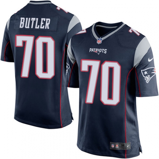 Men's Nike New England Patriots #70 Adam Butler Game Navy Blue Team Color NFL Jersey - Ujersey