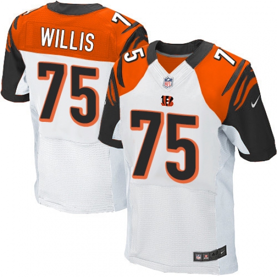 Men's Nike Cincinnati Bengals #75 Jordan Willis Elite White NFL Jersey - Ujersey