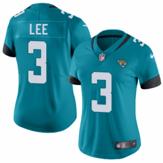 Women's Nike Jacksonville Jaguars #3 Tanner Lee Black Alternate Vapor Untouchable Limited Player NFL Jersey - Ujersey