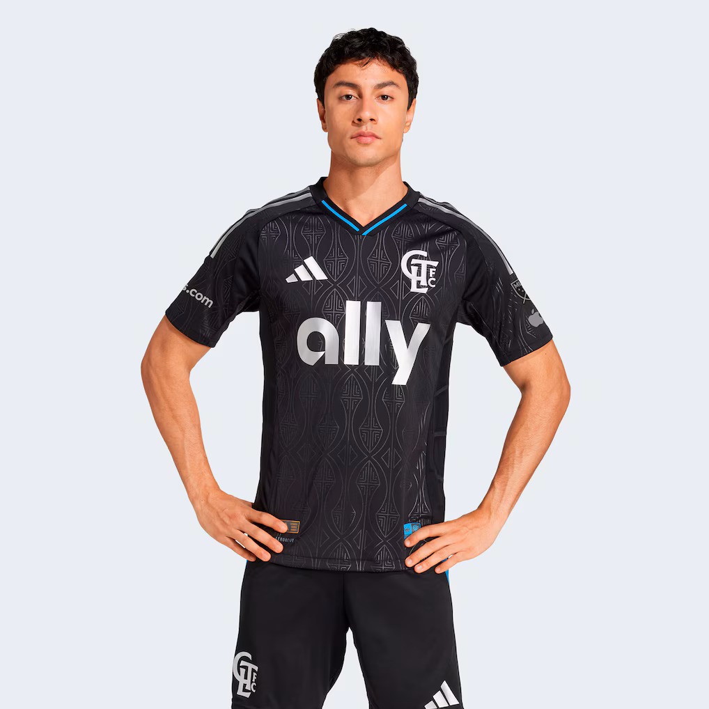 Men's Charlotte FC adidas Black 2025 Fortress Kit Authentic Jersey - Ujersey NHL
