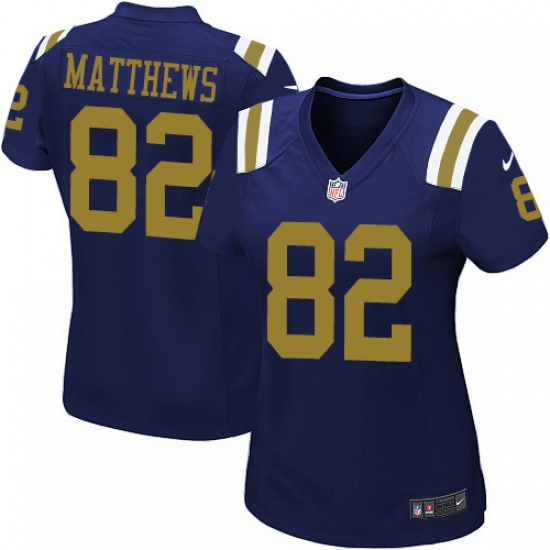 Women's Nike New York Jets #82 Rishard Matthews Limited Navy Blue Alternate NFL Jersey - Ujersey