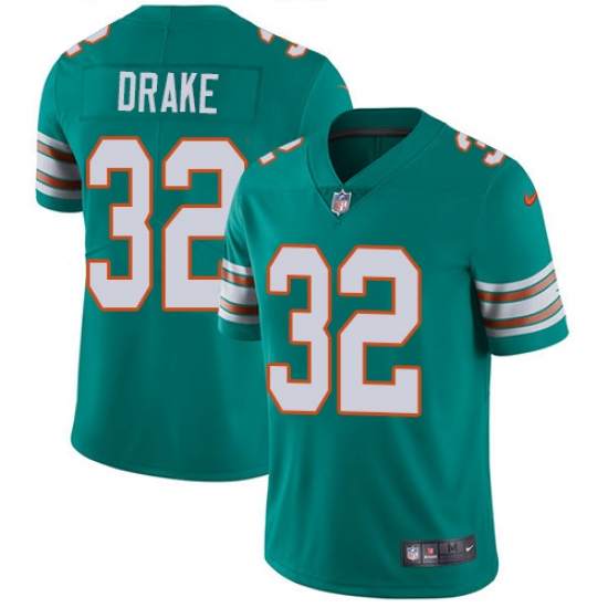 Youth Nike Miami Dolphins #32 Kenyan Drake Aqua Green Alternate Vapor Untouchable Limited Player NFL Jersey - Ujersey