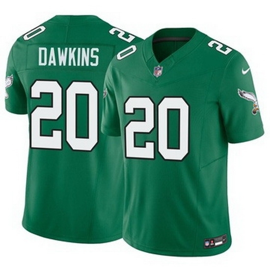 Youth Philadelphia Eagles #20 Brian Dawkins Green Vapor Limited Stitched NFL Jersey