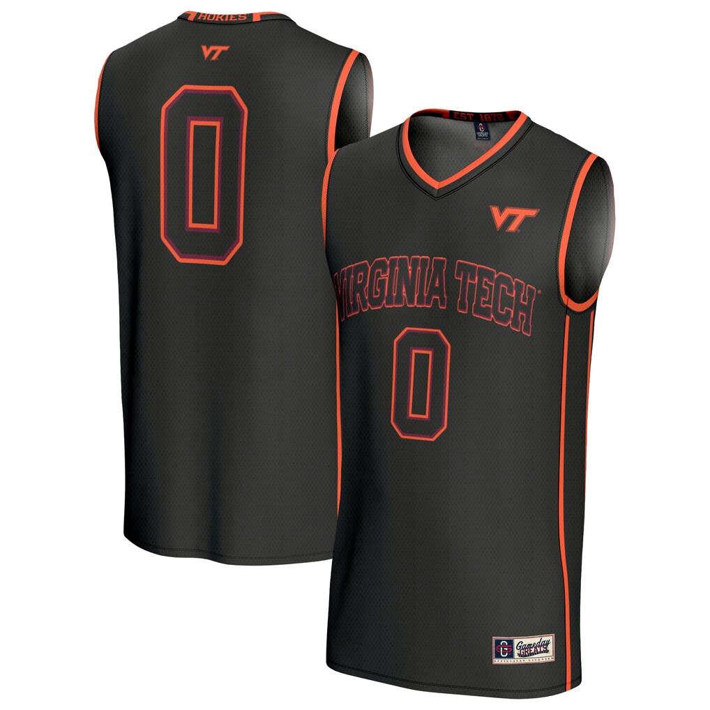 Unisex GameDay Greats #0 Black Virginia Tech Hokies Lightweight Collegiate Basketball Fashion Jersey - ujerseystore