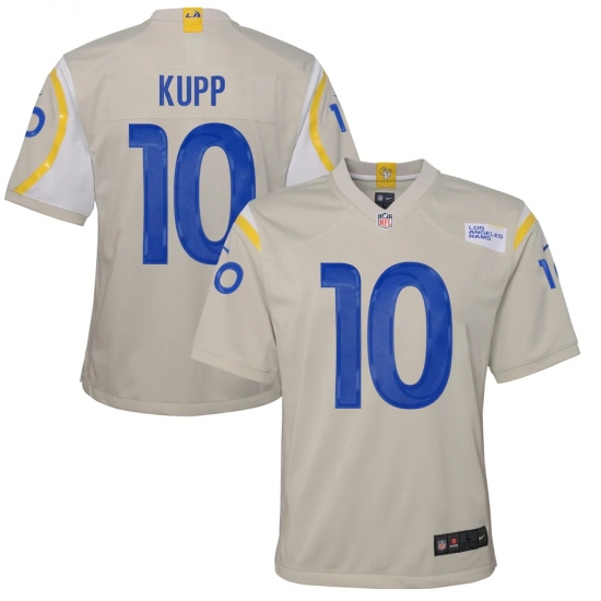 Youth Los Angeles Rams #10 Cooper Kupp White Nike Bone Game Jersey.webp - Ujersey