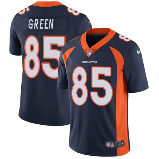Youth Nike Denver Broncos #85 Virgil Green Navy Blue Alternate Vapor Untouchable Limited Player NFL Jersey - Ujersey
