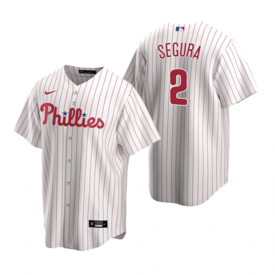 Men's Nike Philadelphia Phillies #2 Jean Segura White Home Stitched Baseball Jersey - Ujersey
