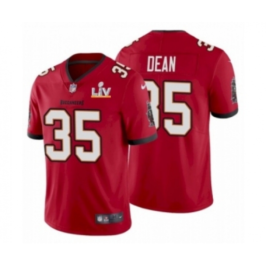 Youth Tampa Bay Buccaneers #35 Jamel Dean Red 2021 Super Bowl LV Jersey - Ujersey