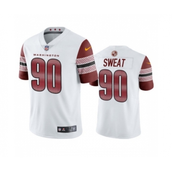 Men's Washington Commanders #90 Montez Sweat White Vapor Untouchable Stitched Football Jersey - Ujersey
