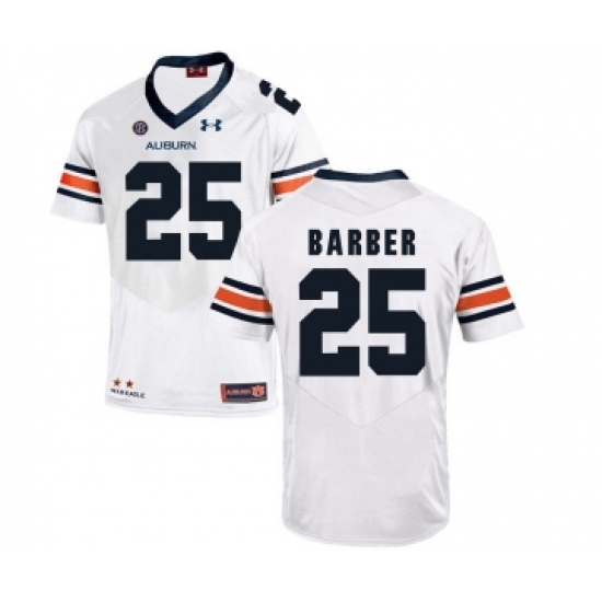 Auburn Tigers 25 Peyton Barber White College Football Jersey - Ujersey