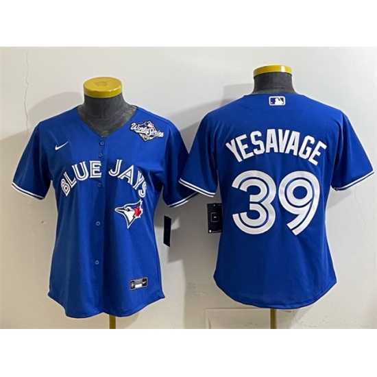 Women's Toronto Blue Jays #39 Trey Yesavage Royal 2025 World Series Cool Base Stitched Baseball Jersey(Run Small) - Ujersey