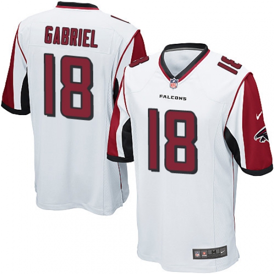 Men's Nike Atlanta Falcons #18 Taylor Gabriel Game White NFL Jersey - Ujersey