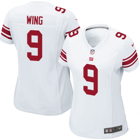 Women's Nike New York Giants #9 Brad Wing Game White NFL Jersey - Ujersey