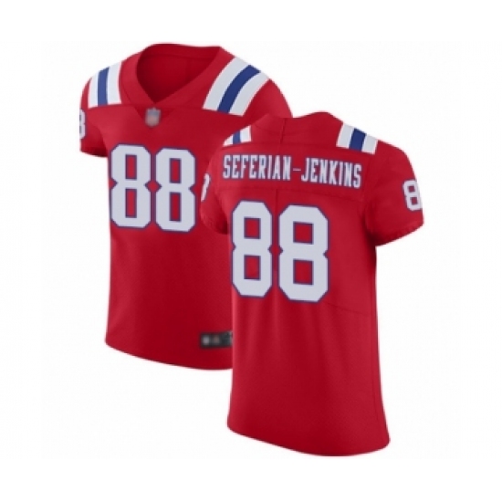 Men's New England Patriots #88 Austin Seferian-Jenkins Red Alternate Vapor Untouchable Elite Player Football Jersey - Ujersey