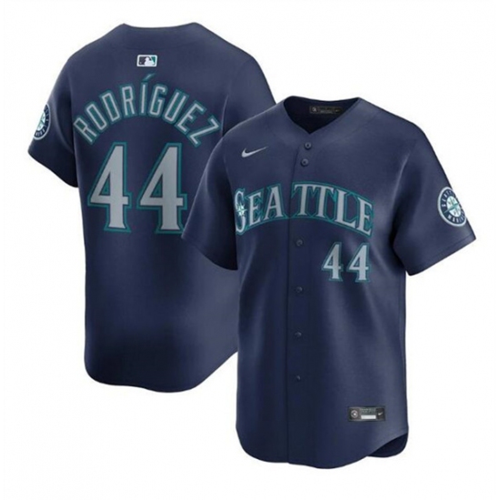 Men's Seattle Mariners #44 Julio Rodríguez Navy Limited Stitched Baseball Jersey - Ujersey