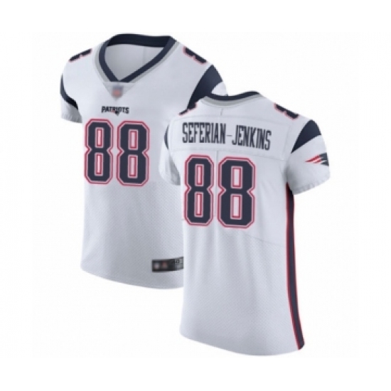 Men's New England Patriots #88 Austin Seferian-Jenkins White Vapor Untouchable Elite Player Football Jersey - Ujersey