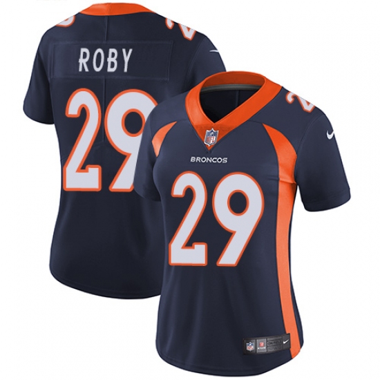Women's Nike Denver Broncos #29 Bradley Roby Navy Blue Alternate Vapor Untouchable Limited Player NFL Jersey - Ujersey