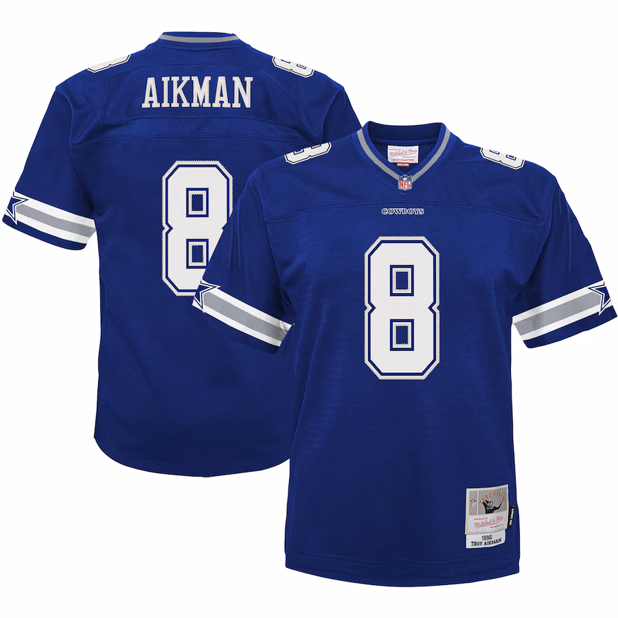 Preschool Dallas Cowboys Troy Aikman Mitchell & Ness Navy 1996 Retired Player Legacy Jersey - Ujersey