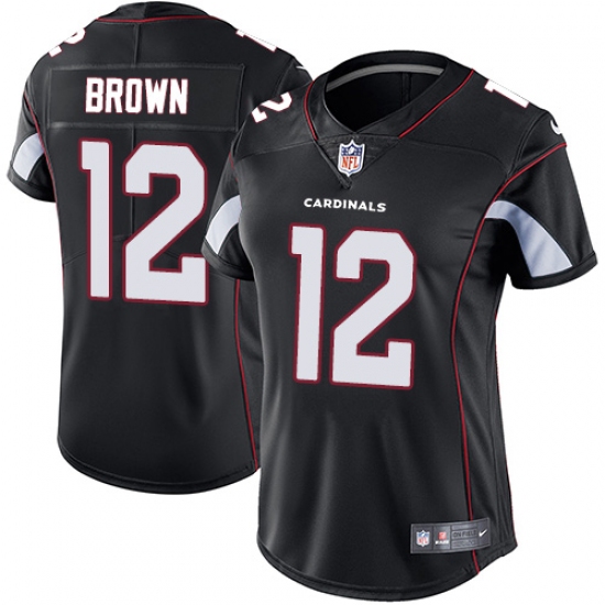 Women's Nike Arizona Cardinals #12 John Brown Black Alternate Vapor Untouchable Limited Player NFL Jersey - Ujersey