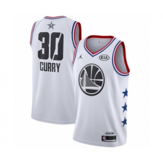 Women's Jordan Golden State Warriors #30 Stephen Curry Swingman White 2019 All-Star Game Basketball Jersey - Ujersey