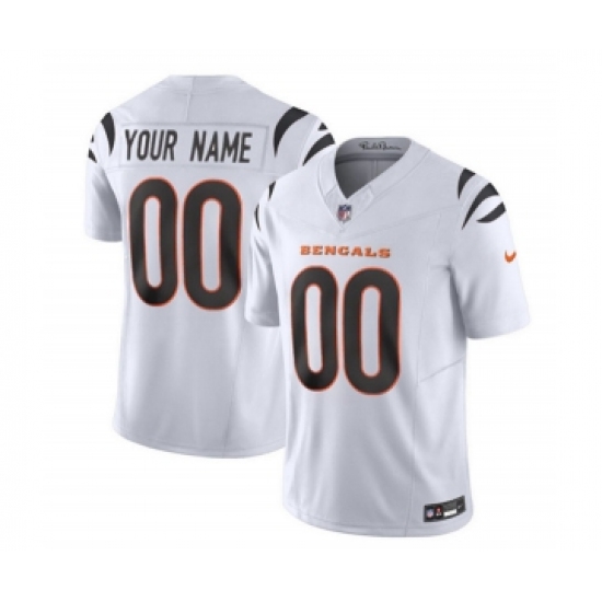 Men's Nike Cincinnati Bengals Active Player Custom 2023 F.U.S.E. White Vapor Untouchable Limited Football Stitched Jersey - Ujersey
