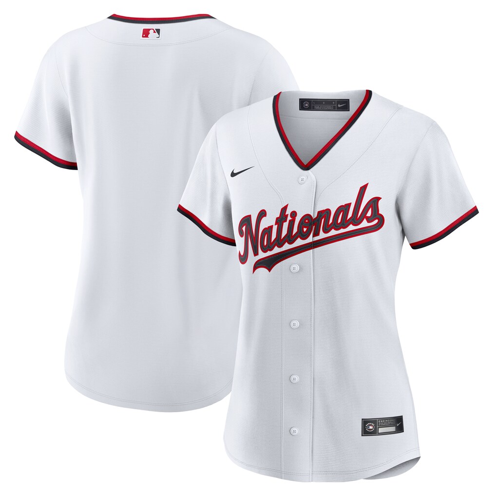 Women's Washington Nationals  Nike White Home Replica 2.0 Jersey - ujerseystore